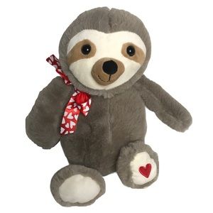 Yangzhou Sloth Plush Stuffed Animal Valentines toy red heart super soft